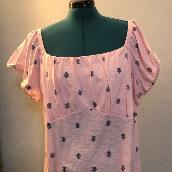 torrid Tops - Torrid- Pink Flower Off the Shoulder Crop Top- NWT